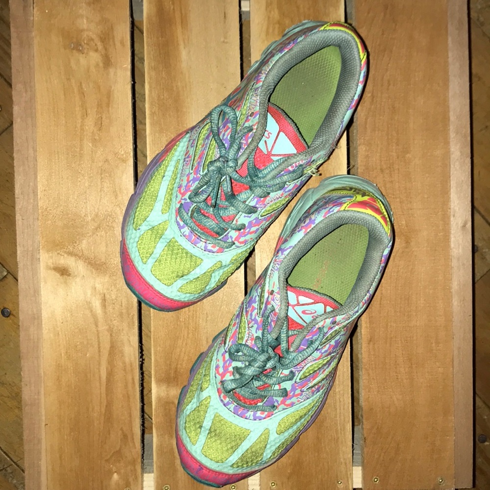 Asics girls running sneakers